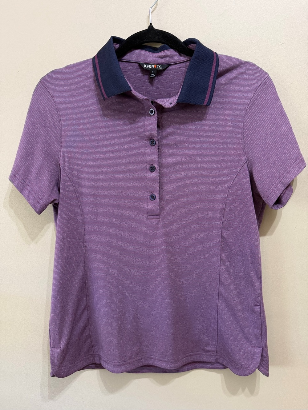 Kerrits Cool Tempo Equestrian Polo Shirt Purple Size Small